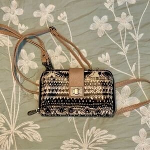 Sakroots One World Wallet NWOT | Crossbody + Wristlet | Boho Peace Vibes